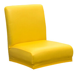 Housse De Chaise Extensible Housse De Protection Tabouret à Dossier Court Bar Pub Jaune