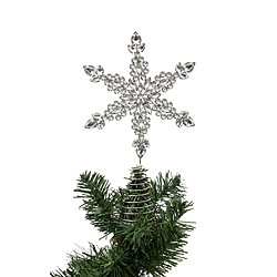 Atmosphera, Createur D'Interieur Cimier de sapin étoile argent et strass hauteur 27 cm