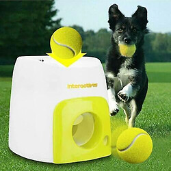 Lanceur de balles automatique pour chien Jouet Tennis Interactif