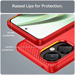 Avis Htdmobiles Coque pour OnePlus Nord CE 3 5G / CE 3 Lite 5G - housse etui silicone gel carbone + film ecran - ROUGE