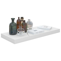 Avis Maison Chic Lot de 2 Étagère murale flottante,Etagère de rangement Blanc brillant 60x23,5x3,8cm MDF -MN83201