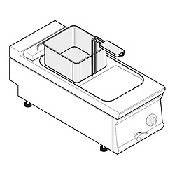 Friteuse Electrique - 8 Litres - Commandes Mécaniques - Gamme 700 - Tecnoinox