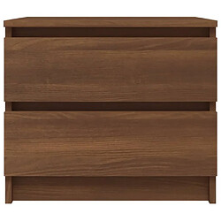 Acheter Maison Chic Lot de 2 Tables de chevet - Tables de Nuit Chêne marron 50x39x43,5cm Bois ingénierie