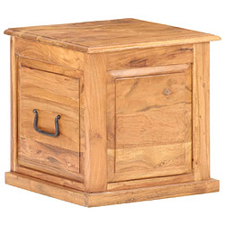 vidaXL Coffre 40x40x40 cm Bois d'acacia solide