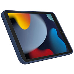 Coque en silicone antichoc bleu foncé pour votre iPad 10.2 (2021)/(2020)/(2019)