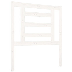 vidaXL Tête de lit Blanc 81x4x100 cm Bois massif de pin