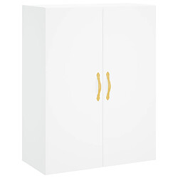 Acheter vidaXL Buffet haut Blanc 69,5x34x180 cm Bois d'ingénierie