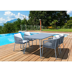 Habitat Et Jardin Salon de jardin repas Léna - 194 x 70 x 73 cm - Grise