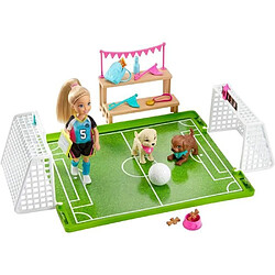 BARBIE Chelsea Football - Coffret Poupee Mannequin - 3 ans et +