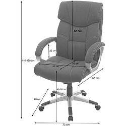 Avis Decoshop26 Fauteuil chaise de bureau sur roulettes pivotante hauteur réglable synthétique crème 04_0001810