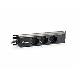 equip 10 "Socket, triple, sans interrupteur, noir