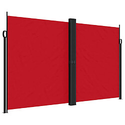 Maison Chic Auvent latéral rétractable de balcon | Store extérieur | Auvent solaire Rouge 200x1200 cm -GKD79821