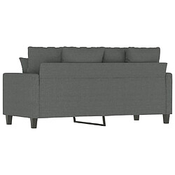 Maison Chic Canapé à 2 places,Sofa de Salon,Canapé droit Gris foncé 140 cm Tissu -GKD144997 pas cher