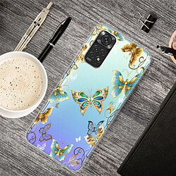 Coque en TPU antichoc Bijoux papillons pour votre Xiaomi Redmi Note 11S 4G/Redmi Note 11 4G (Qualcomm)