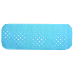 MSV Tapis Fond de baignoire antidérapant Caoutchouc CLASS 36x97cm Bleu Ciel