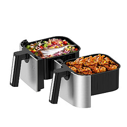 Iceagle Double zone Friteuse à air chaud AF5515D 10L 2600W pas cher