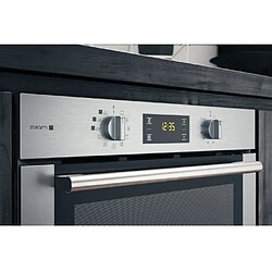 Four encastrable pyrolyse chaleur pulsée - HOTPOINT FA4S841PIX - Porte froide - Rail téléscopique - 71L - Ajout de vapeur