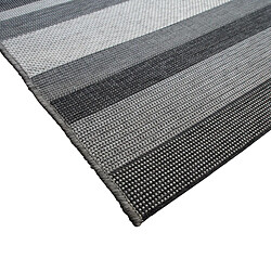 Avis Thedecofactory LAGUNA BAY - Tapis d'extérieur/intérieur motifs lignes gris 160x230