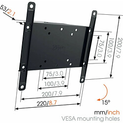 Avis Support de TV Vogel's 8562010 19" 30 Kg