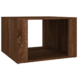 Maison Chic Table de chevet,Table de nuit,Table d'appoint pour salon Chêne marron 57x55x36 cm Bois d'ingénierie -MN43864