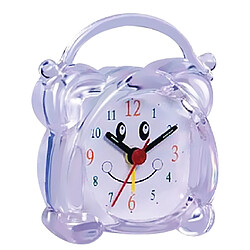 Mini Voyage Horloge Gradient Son Bureau Réveil Snooze Veilleuse 1 # Blanc