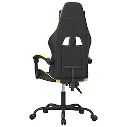 Acheter vidaXL Chaise de jeu Noir et doré Similicuir