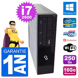 PC Fujitsu Esprimo E910 DT Intel i7-2600 RAM 16Go Disque 250Go Windows 10 Wifi - Occasion