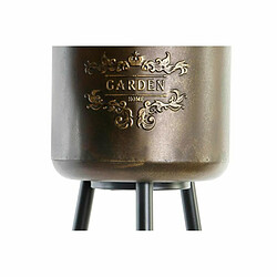 Avis Set de pots DKD Home Decor Noir Champagne Métallisé Métal Loft 30 x 40 cm 25 x 25 x 80,5 cm (2 Unités)