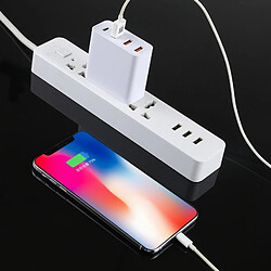 Wewoo A3P 3A Chargeur de voyage mural à 4 ports USB-C / Type C + QC3.0 + double sortie USBprise US pas cher