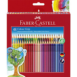 FABER-CASTELL Crayons de couleur Colour GRIP, étui de 48 ()