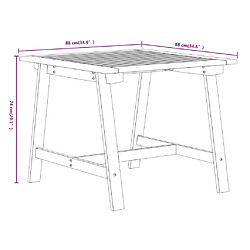 vidaXL Ensemble à manger de jardin 3 pcs Bois d'acacia solide pas cher