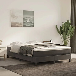 Maison Chic Matelas de lit à ressorts ensachés, Matelas doux Gris foncé 140x190x20 cm -GKD44244