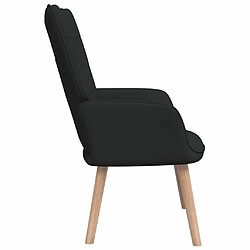 Avis Maison Chic Chaise de relaxation | Fauteuil relax Noir Tissu -GKD35290