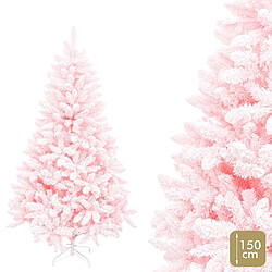 BigBuy Home Sapin de Noël Rose PVC 60 x 60 x 150 cm