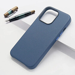 Coque en TPU + PU anti-rayures bleu pour votre Apple iPhone 13 6.1 pouces