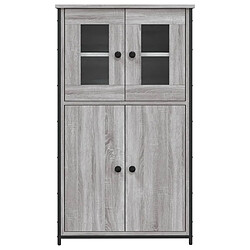 Acheter vidaXL Buffet haut sonoma gris 62x32x106,5 cm bois d'ingénierie