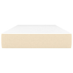 Avis Maison Chic Matelas de lit à ressorts ensachés, Matelas doux crème 120x190x20 cm Tissu -GKD80853