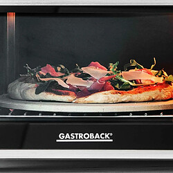 GASTROBACK 42814 Design Bake & Grill, mini four, 1500 W, argenté/noir pas cher