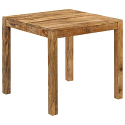 vidaXL Table à manger Bois de manguier massif 82x80x76 cm