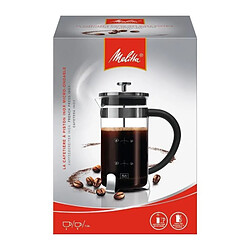 MELITTA Cafetiere a piston Premium en verre et inox 8 tasses