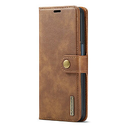 Etui en PU DG.MING avec support, marron pour votre OnePlus Nord N200 5G