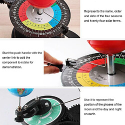 Acheter Justgreenbox DIY Système Solaire Modèle Globe Terre S-un Lune Orbital Planétarium Outil D'enseignement Éducatif - 4000189265487