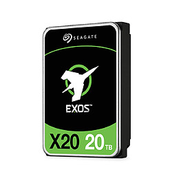 Seagate Technology Exos X20 20To 3.5p Exos X20 20To HDD SATA 6Gb/s 7200RPM 256Mo cache 3.5p 512e/4KN SED Model