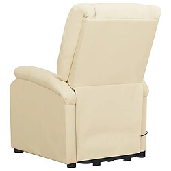 Acheter vidaXL Fauteuil Crème Similicuir