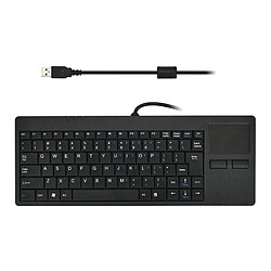 Wewoo Clavier QWERTY MC-818 82 Touches Touch-pad ultra-mince d'ordinateur filaire