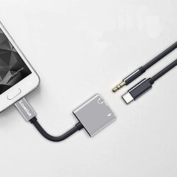 GUPBOO Adaptateur 2 en 1 USB-C -> USB-C + AUX,JL843 pas cher