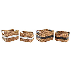 Set de basket DKD Home Decor Colonial PU Fibre (32 x 25 x 20 cm) (2 Unités)