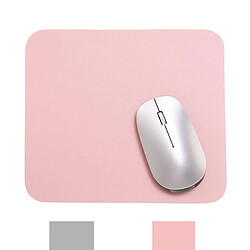 INF Tapis de souris double face étanche 20x23 cm Rose / Argent