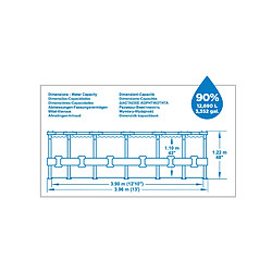 Acheter Bestway Piscine tubulaire ronde steel pro max Ø 3.96 x h.1.22 m - grise