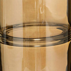 Vase Design Bouteille en Verre Line 30cm Ambre